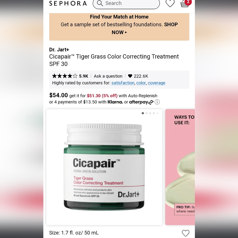 Cicapair™ Tiger Grass Color Correcting Treatment SPF 30
